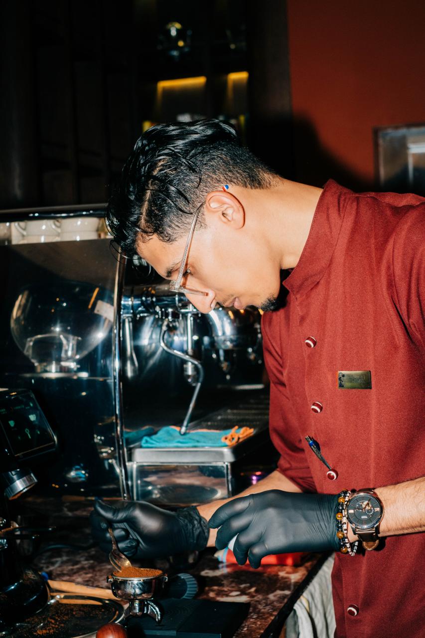 Our barista at work